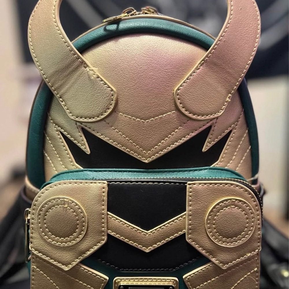 Loungefly LOKI Marvel Small Backpack Purse Bag Handbag